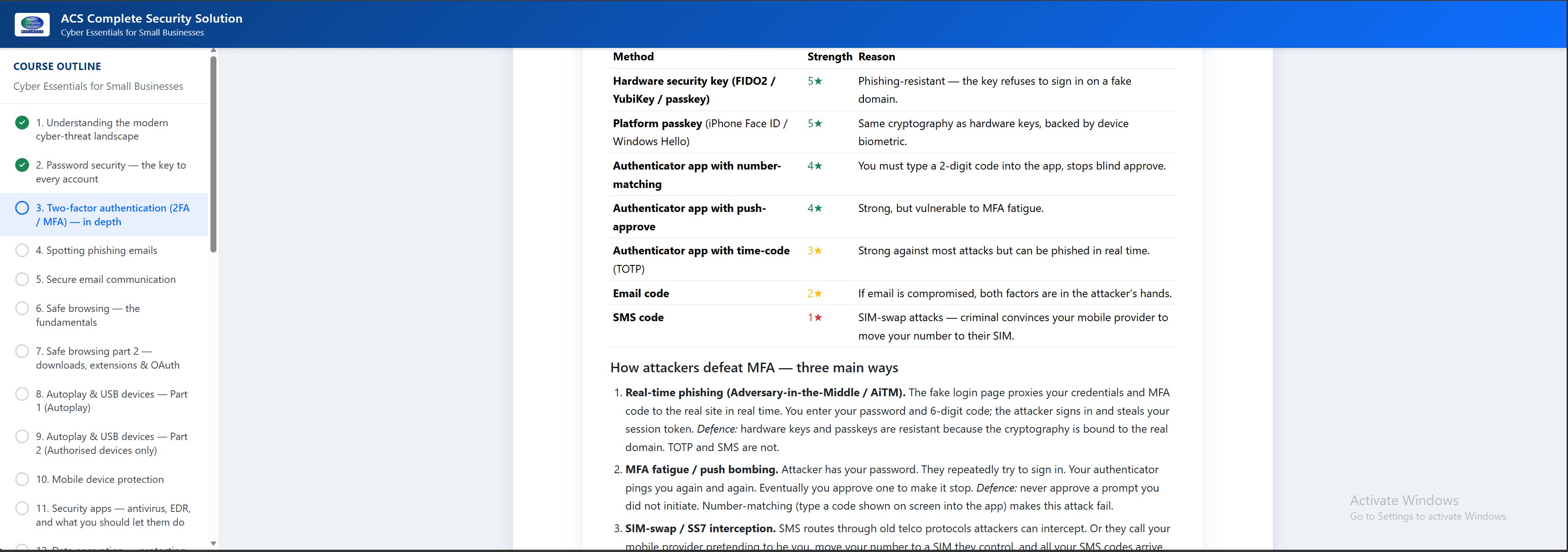 Phishing & training dashboard